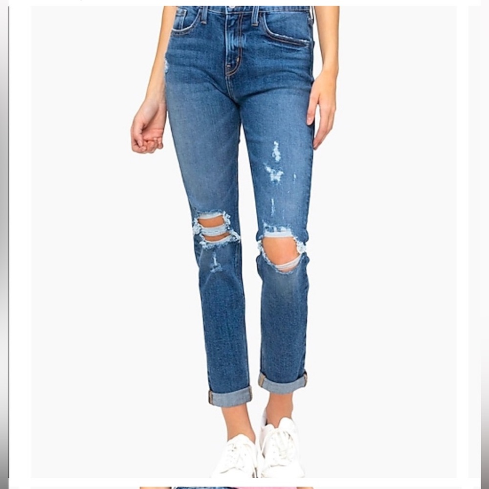 Flying Monkey / Express High Waisted Stretch Boyfriend Jeans. Size: 27 Brand New